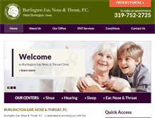 Tablet Screenshot of burlingtonent.com